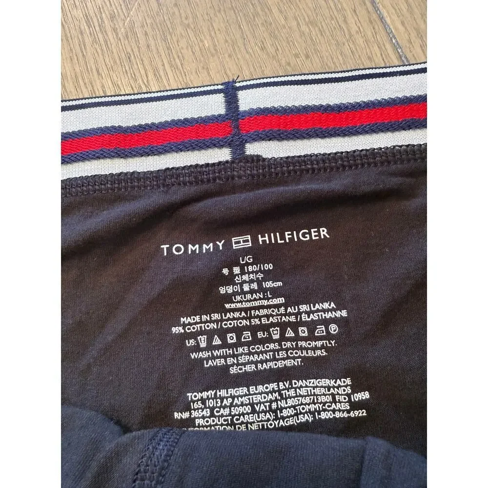 Tommy Hilfiger Men's Black Cotton Stretch Underwear 3 Pack Size L